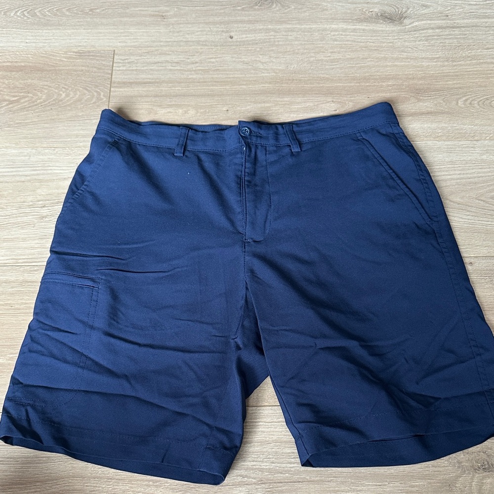 Jack Nicklaus Dark Blue Flat Front Shorts